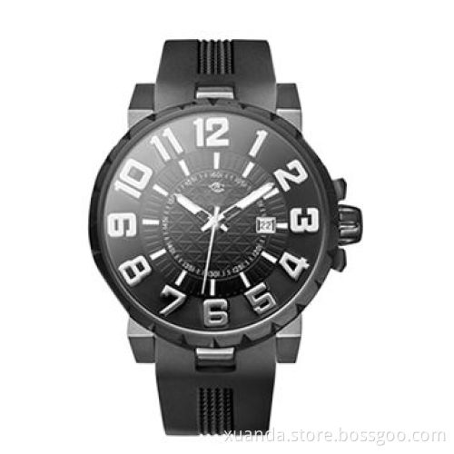 Stainless steel case watch, water resistant, Japan movement, silicone strap vogue style